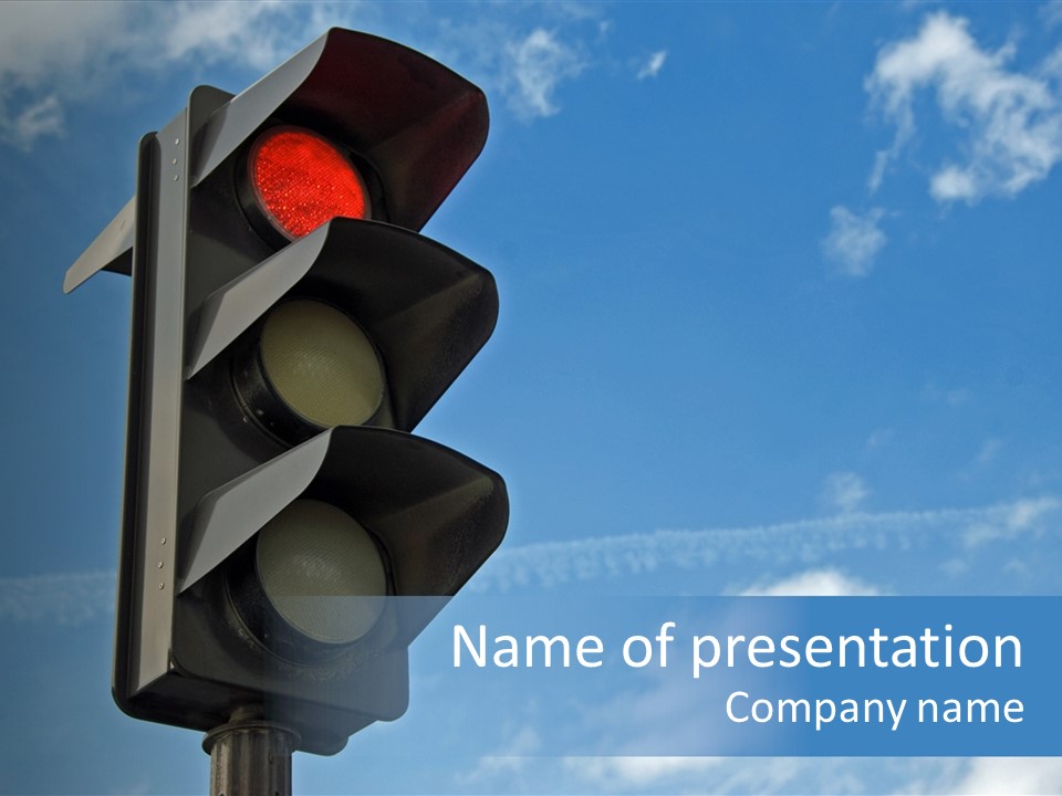 Recycling Colorful Traffic PowerPoint Template