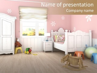 Horizontal Enjoy Girl PowerPoint Template