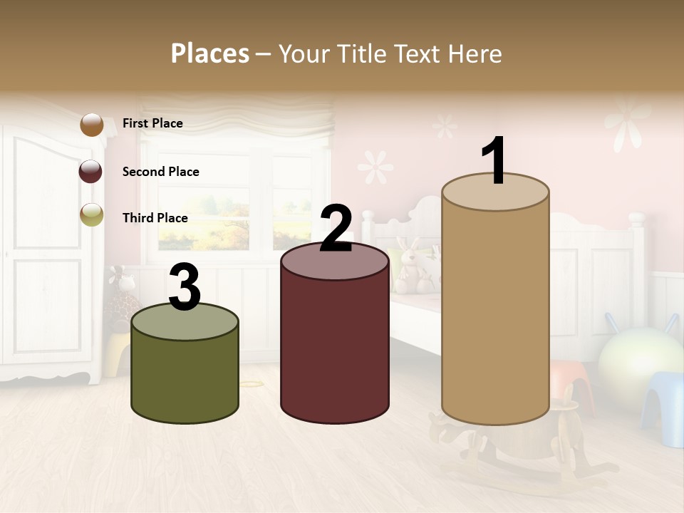 Horizontal Enjoy Girl PowerPoint Template