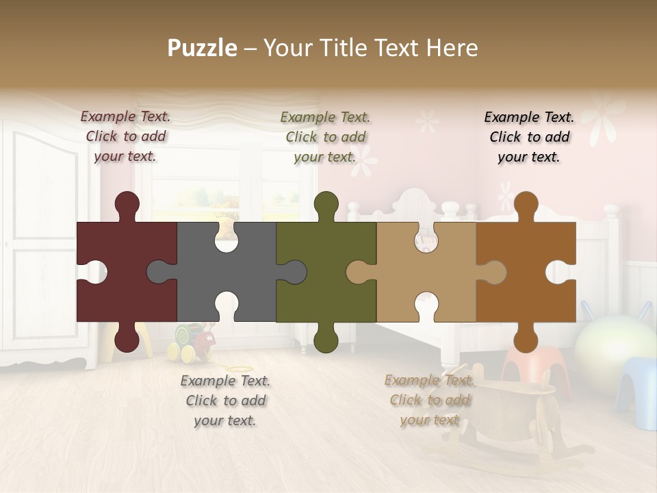 Horizontal Enjoy Girl PowerPoint Template