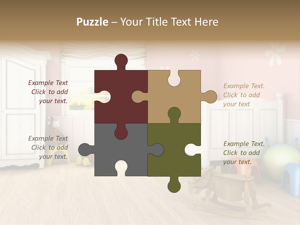 Horizontal Enjoy Girl PowerPoint Template