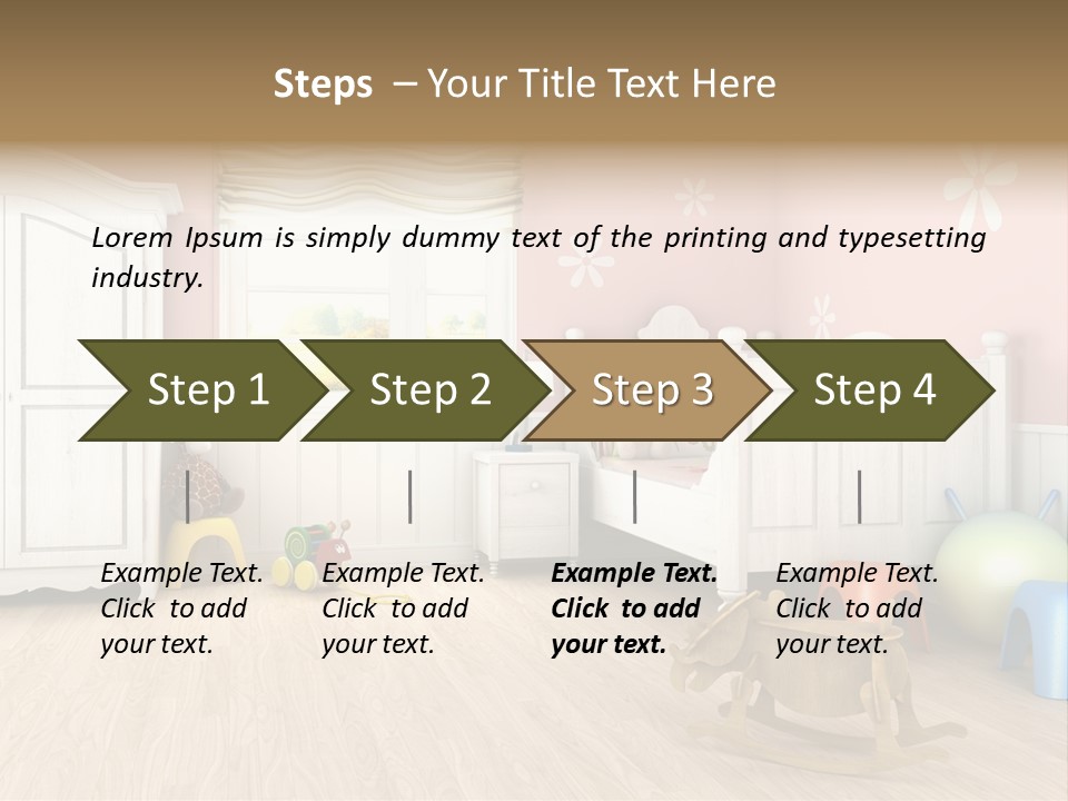 Horizontal Enjoy Girl PowerPoint Template