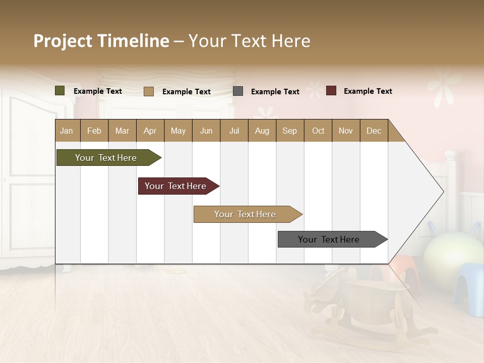 Horizontal Enjoy Girl PowerPoint Template