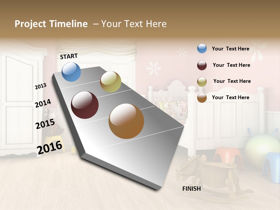 Horizontal Enjoy Girl PowerPoint Template