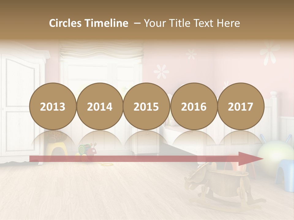 Horizontal Enjoy Girl PowerPoint Template