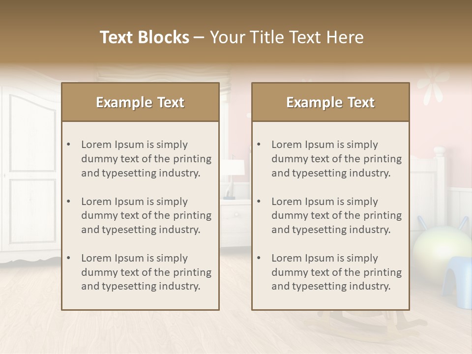 Horizontal Enjoy Girl PowerPoint Template