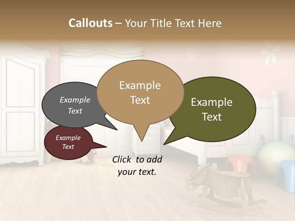 Horizontal Enjoy Girl PowerPoint Template