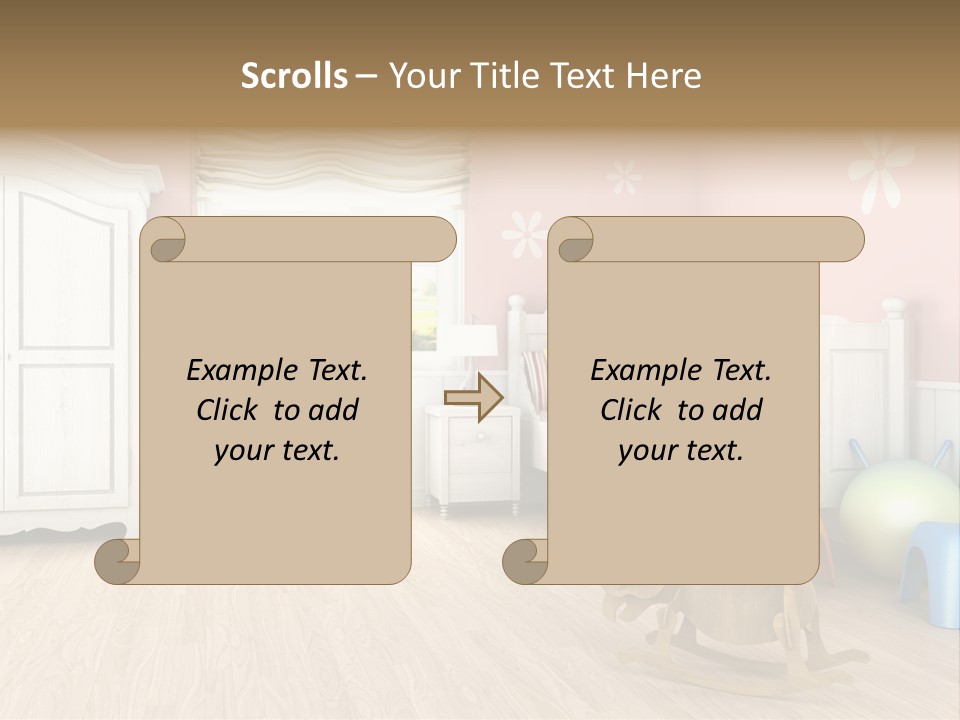 Horizontal Enjoy Girl PowerPoint Template