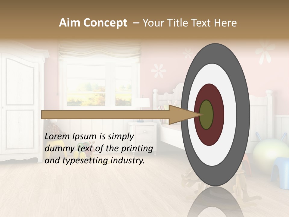 Horizontal Enjoy Girl PowerPoint Template