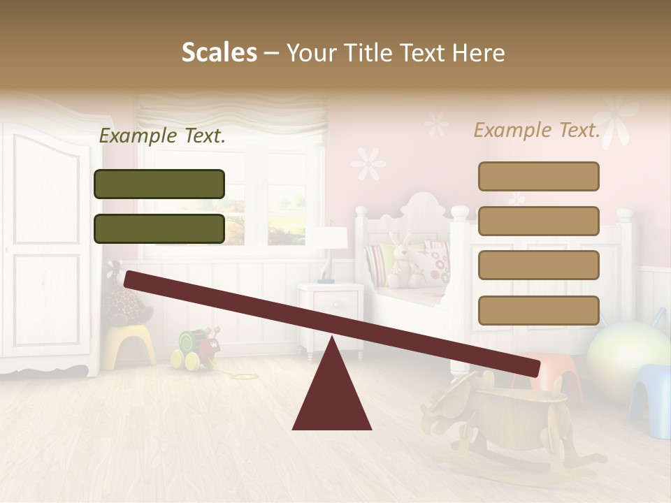 Horizontal Enjoy Girl PowerPoint Template