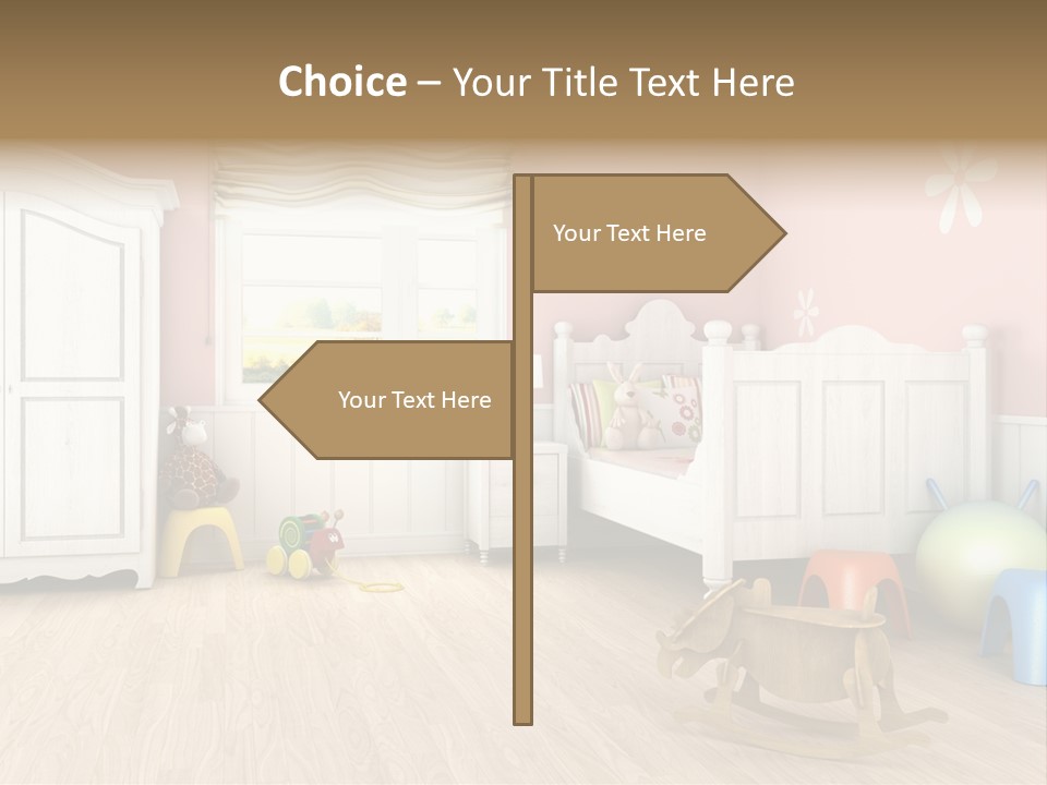 Horizontal Enjoy Girl PowerPoint Template