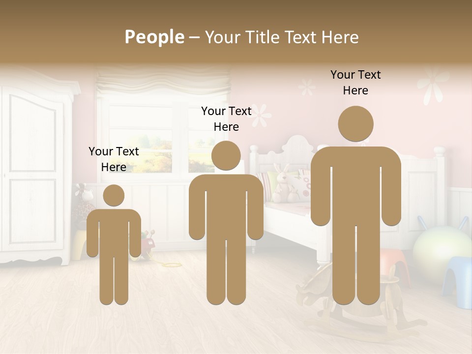 Horizontal Enjoy Girl PowerPoint Template