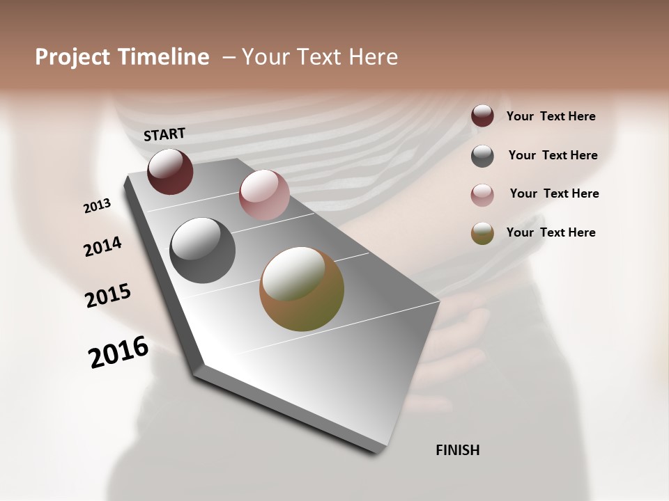 Skin Cycle Girl PowerPoint Template