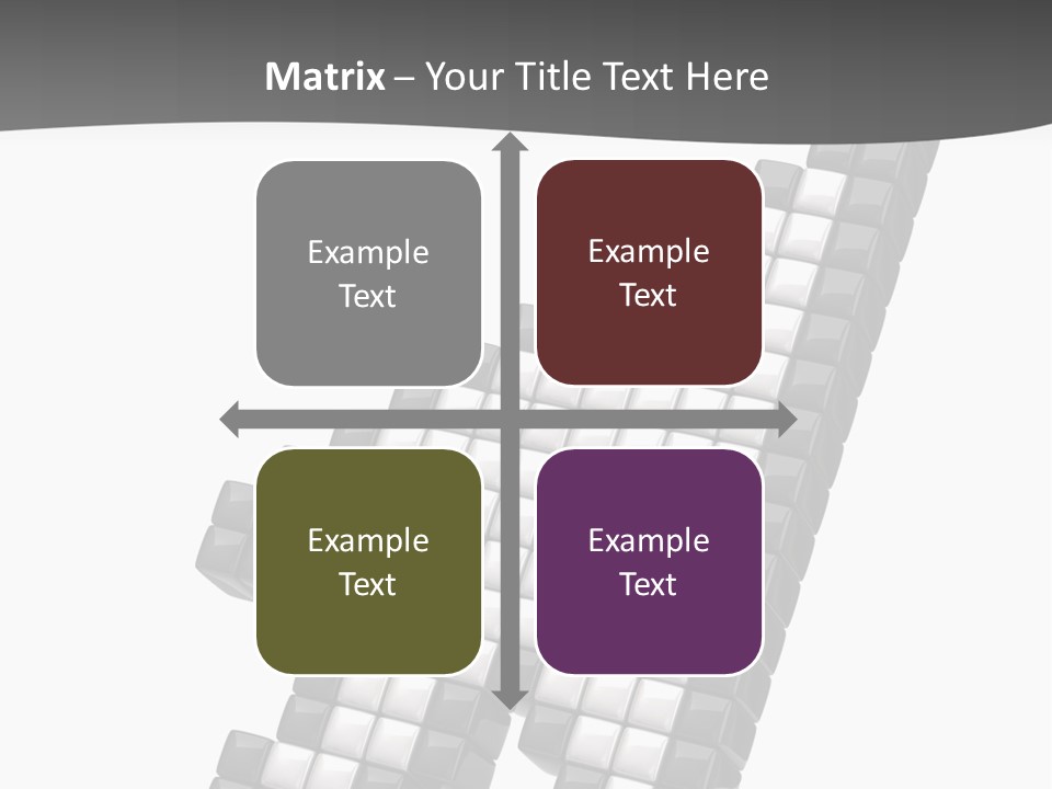 Design Arrow Perspective PowerPoint Template