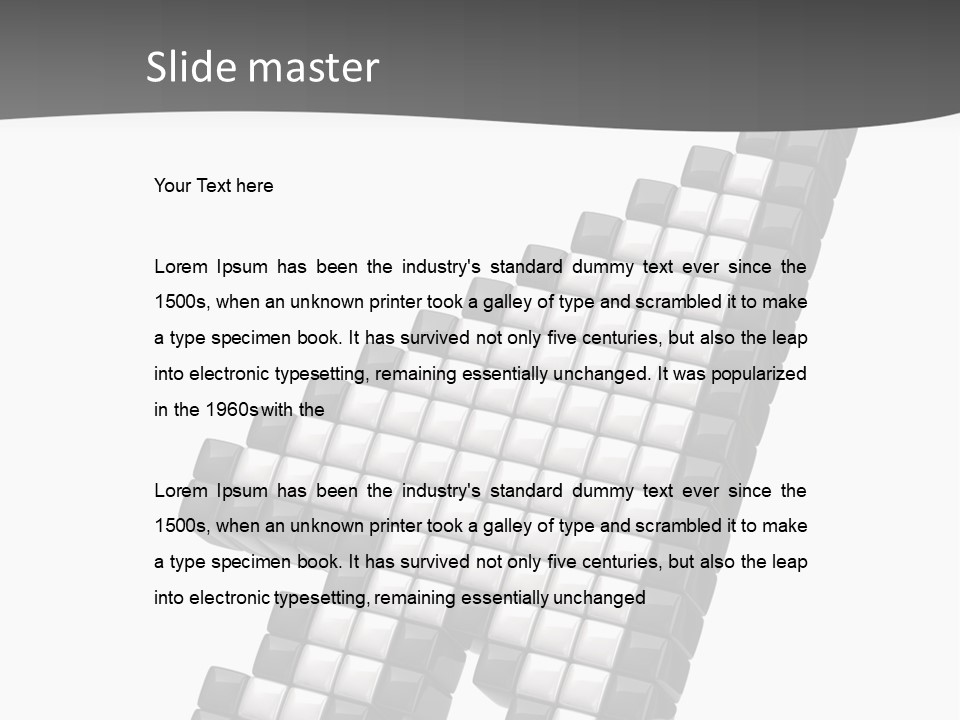 Design Arrow Perspective PowerPoint Template