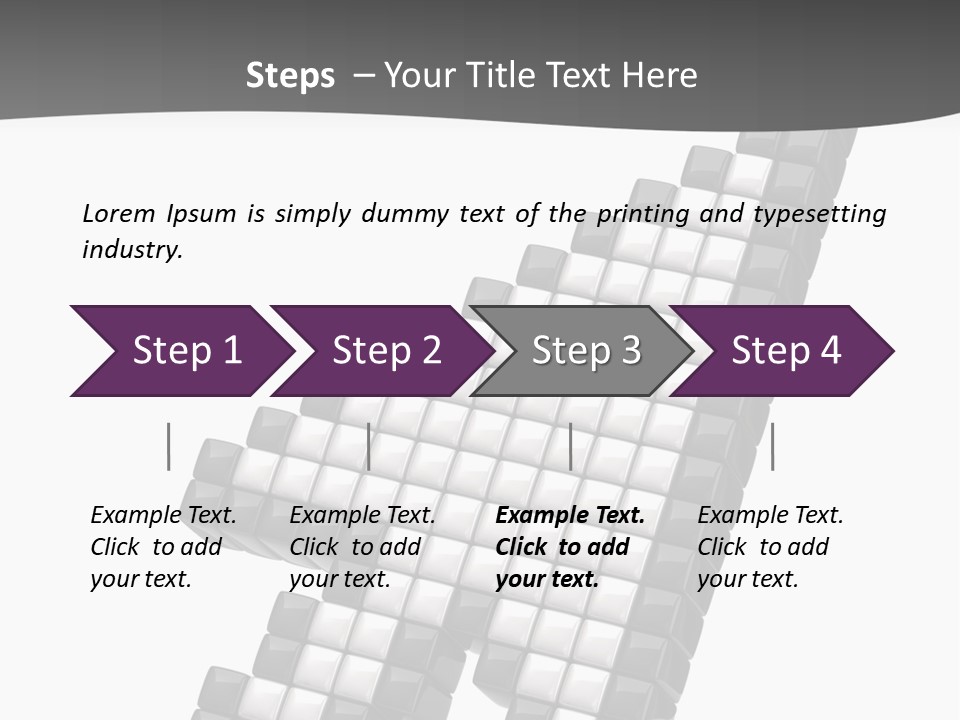 Design Arrow Perspective PowerPoint Template