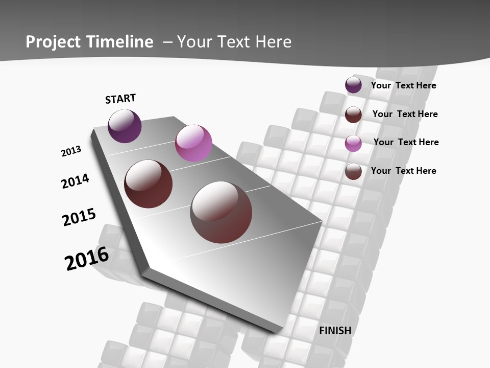 Design Arrow Perspective PowerPoint Template