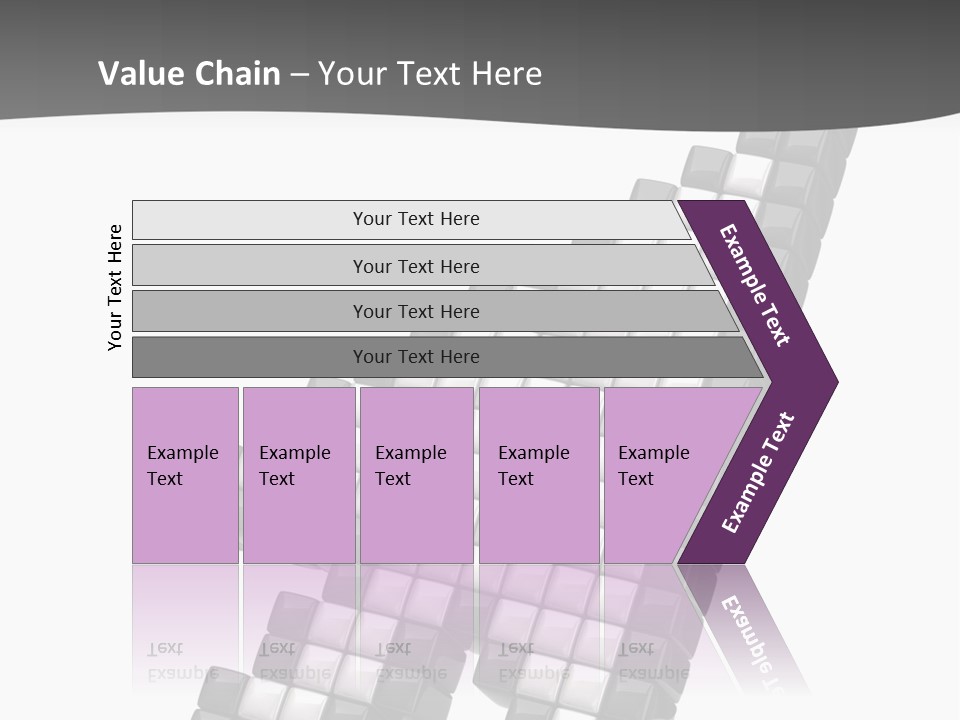 Design Arrow Perspective PowerPoint Template