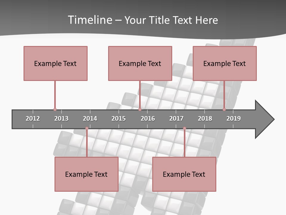 Design Arrow Perspective PowerPoint Template