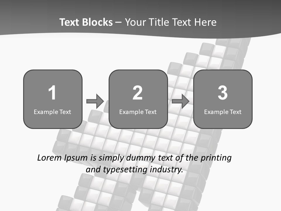 Design Arrow Perspective PowerPoint Template