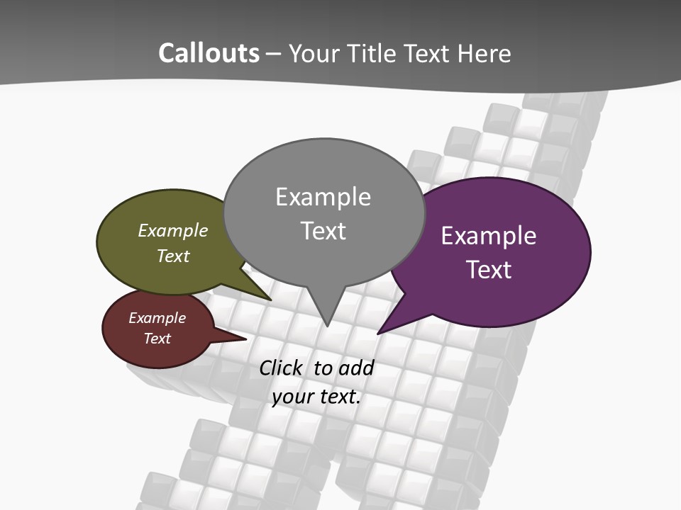 Design Arrow Perspective PowerPoint Template