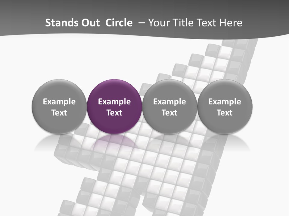 Design Arrow Perspective PowerPoint Template