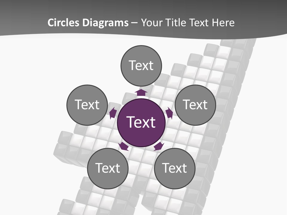 Design Arrow Perspective PowerPoint Template