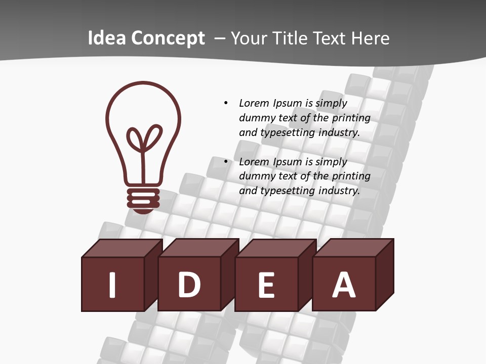 Design Arrow Perspective PowerPoint Template