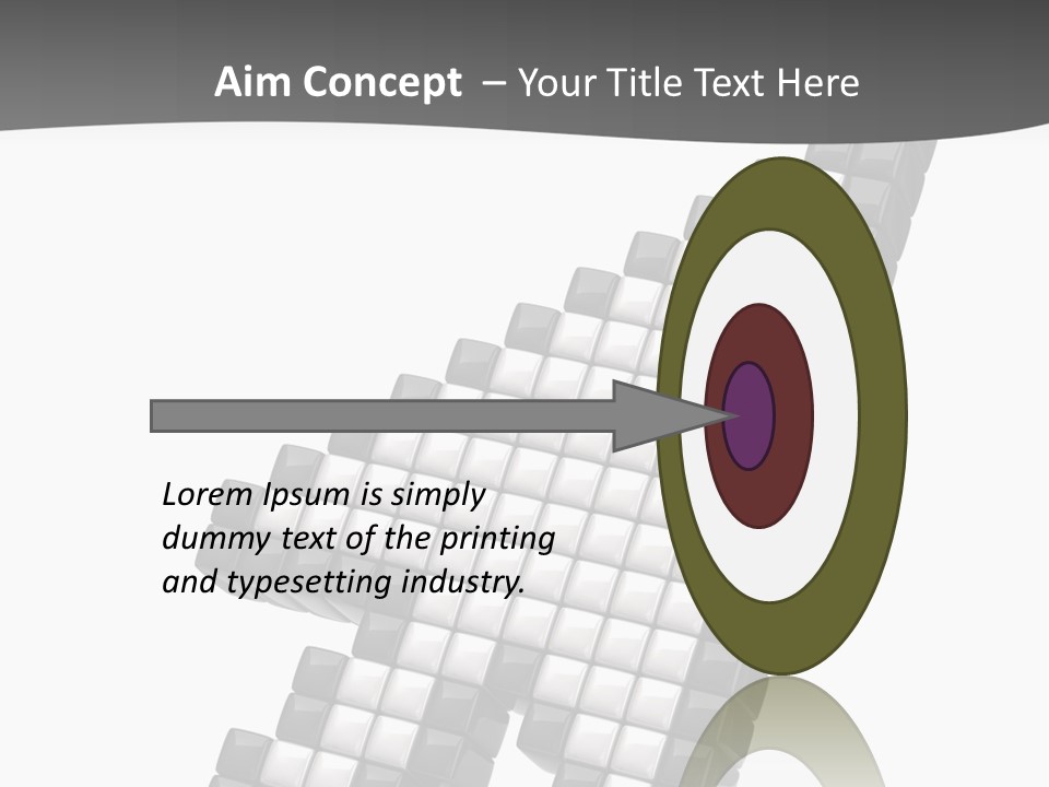 Design Arrow Perspective PowerPoint Template