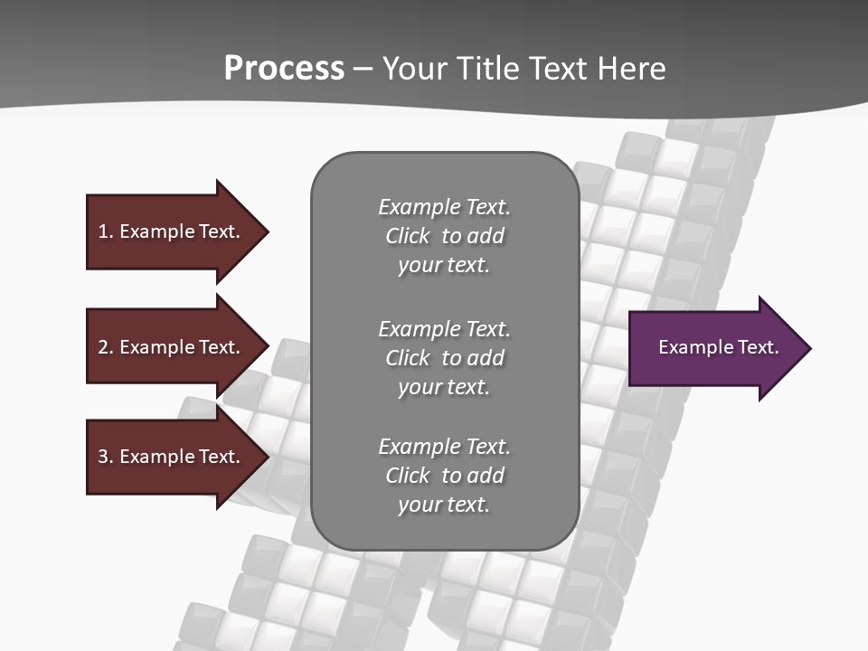 Design Arrow Perspective PowerPoint Template