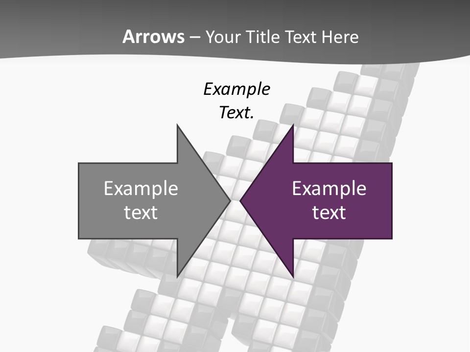 Design Arrow Perspective PowerPoint Template