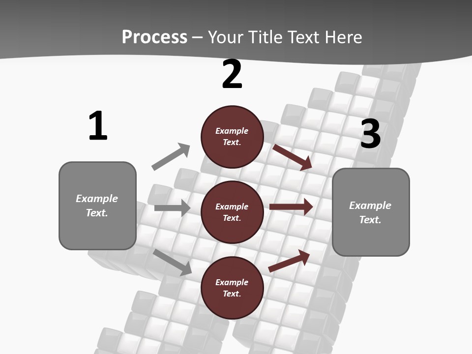 Design Arrow Perspective PowerPoint Template