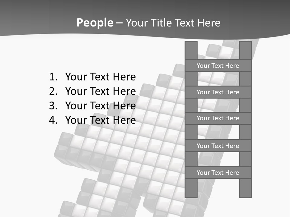 Design Arrow Perspective PowerPoint Template