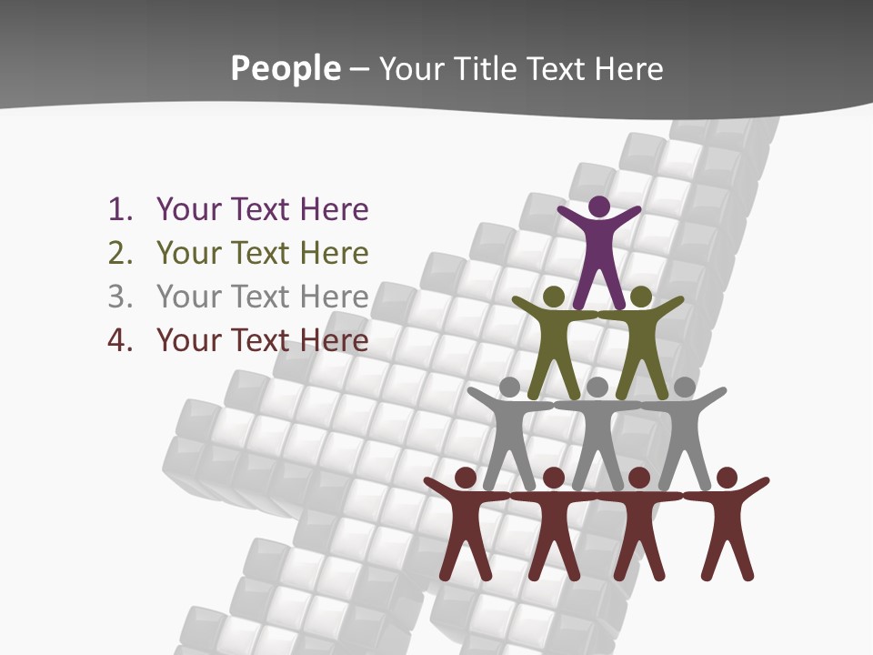 Design Arrow Perspective PowerPoint Template