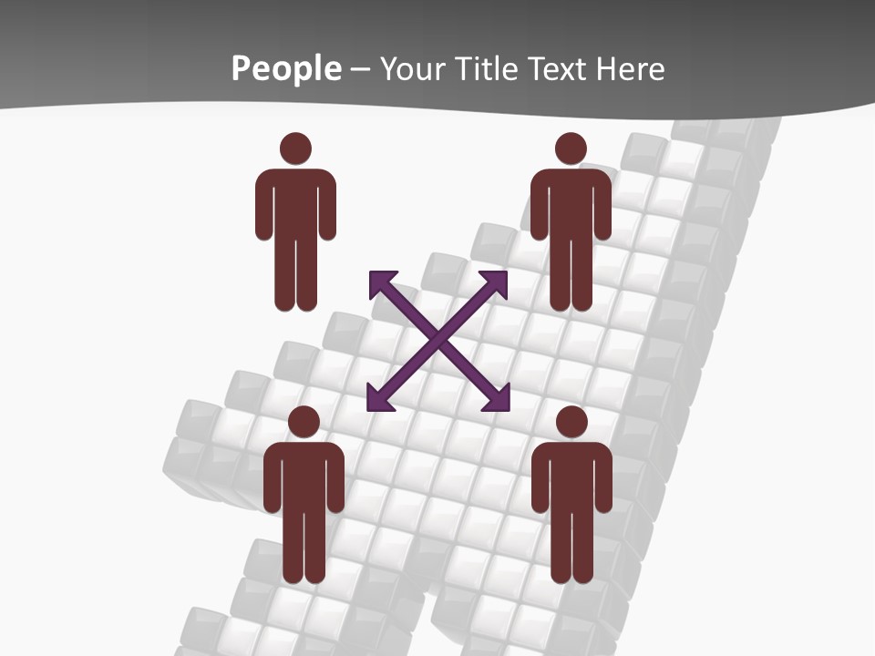 Design Arrow Perspective PowerPoint Template