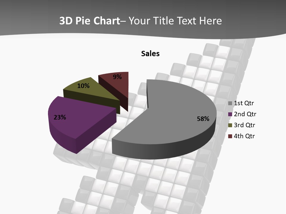 Design Arrow Perspective PowerPoint Template
