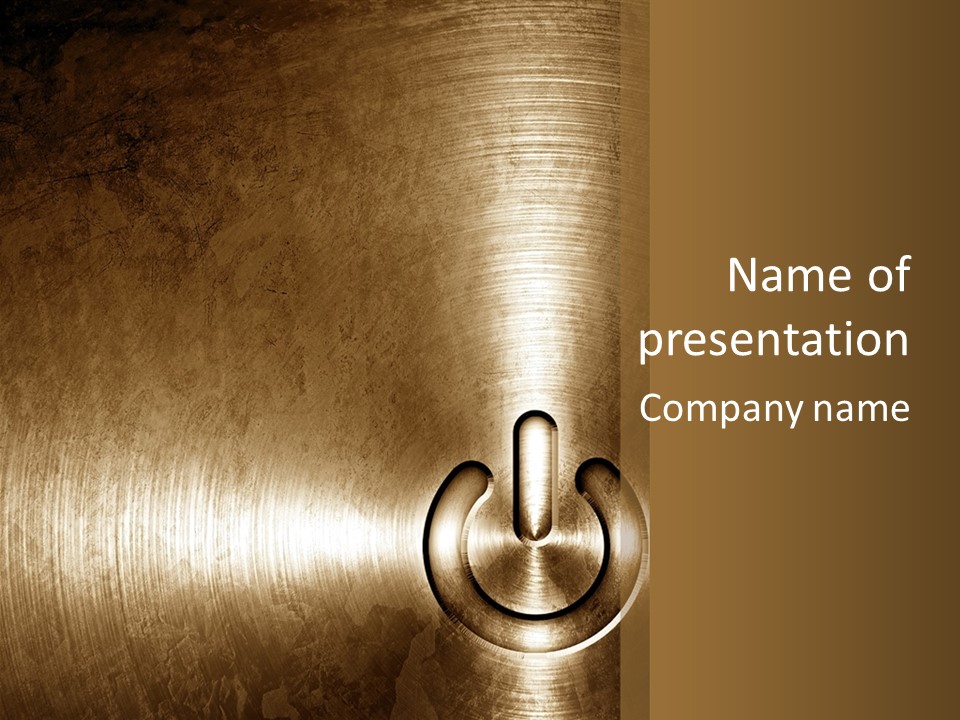 Iron Textured Tin PowerPoint Template