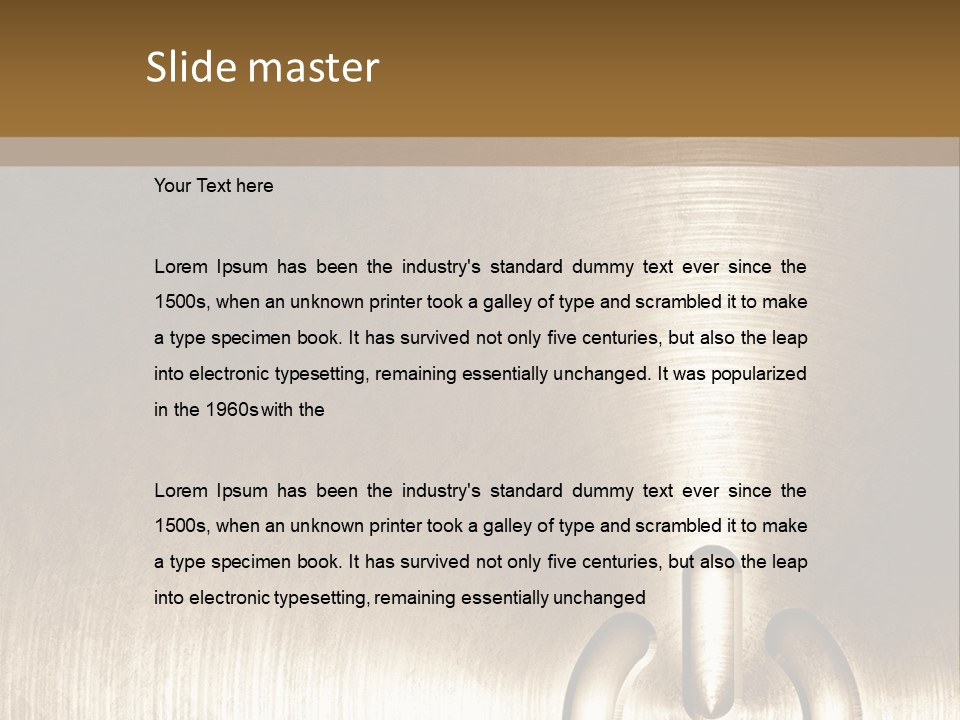 Iron Textured Tin PowerPoint Template