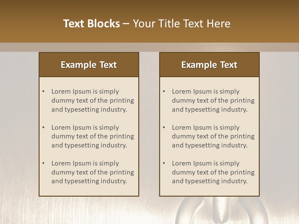 Iron Textured Tin PowerPoint Template