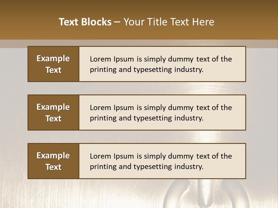 Iron Textured Tin PowerPoint Template