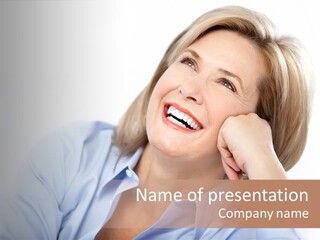 Healthy Tooth Lady PowerPoint Template