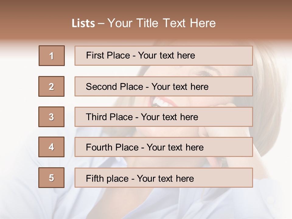 Healthy Tooth Lady PowerPoint Template