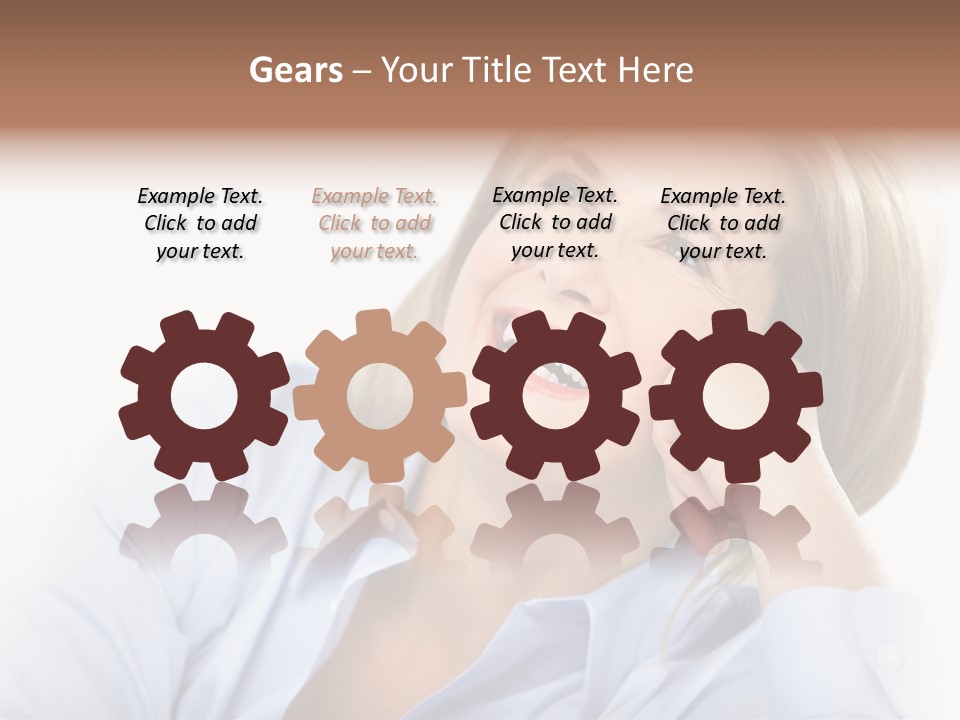 Healthy Tooth Lady PowerPoint Template