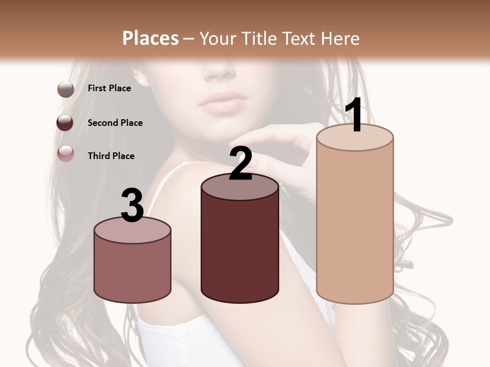 Curly Hair Teen PowerPoint Template