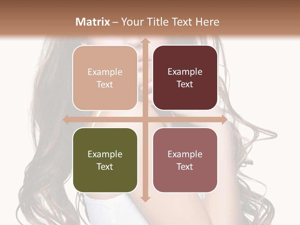 Curly Hair Teen PowerPoint Template