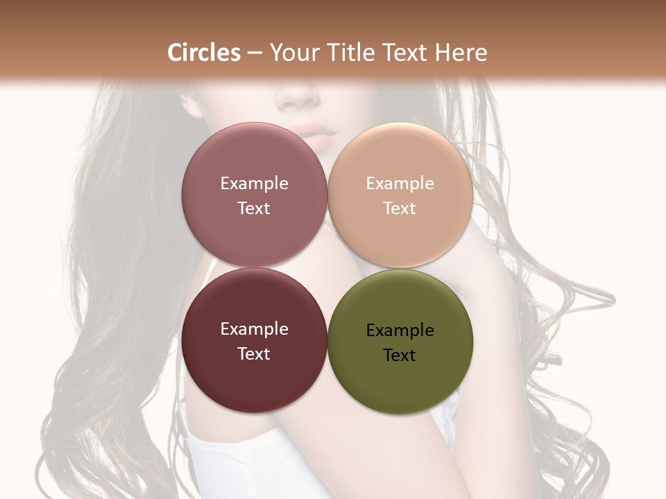 Curly Hair Teen PowerPoint Template