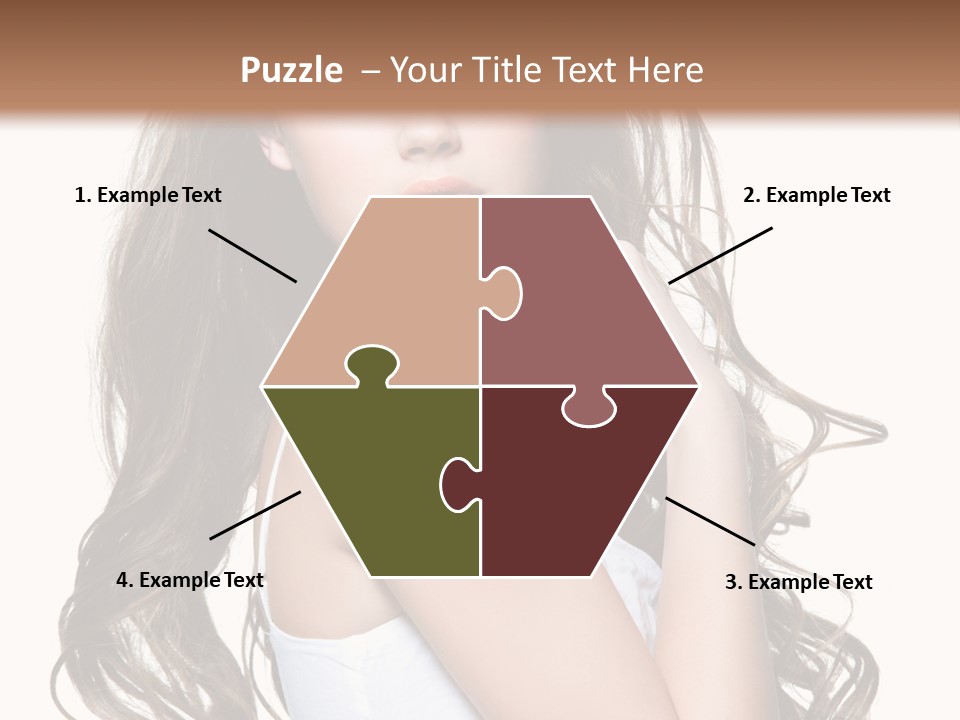 Curly Hair Teen PowerPoint Template