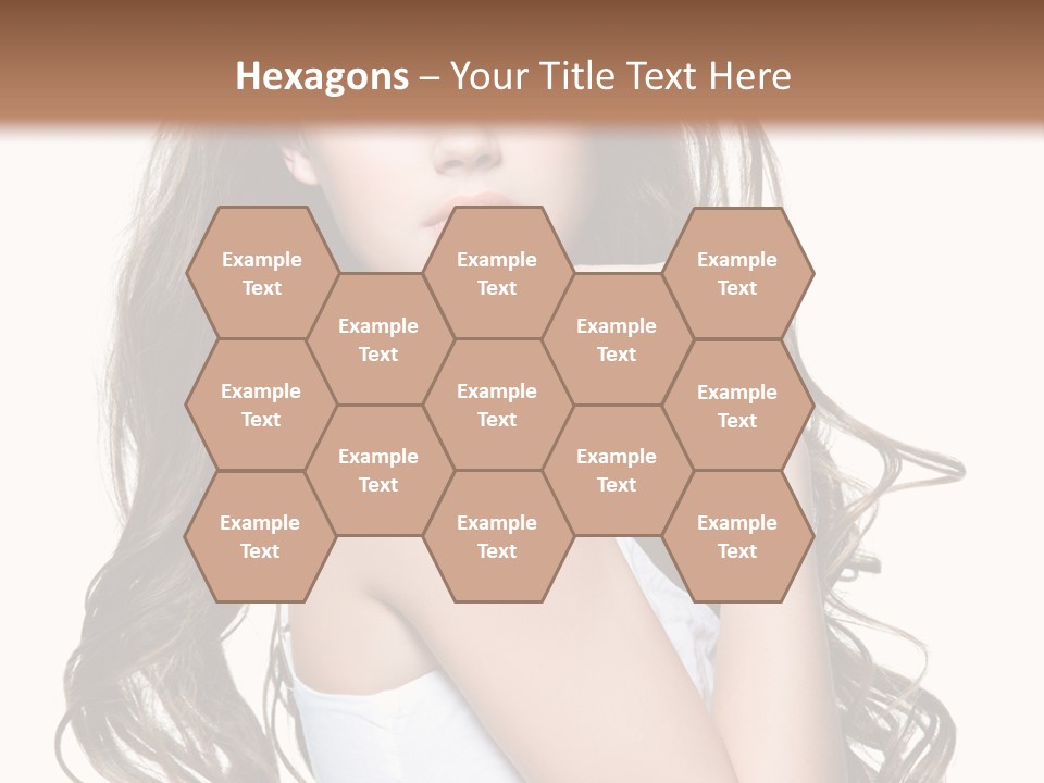 Curly Hair Teen PowerPoint Template