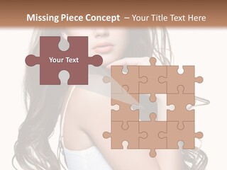 Curly Hair Teen PowerPoint Template