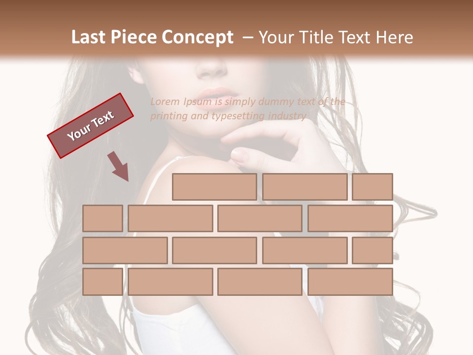 Curly Hair Teen PowerPoint Template